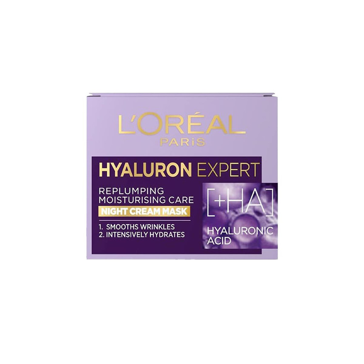 کرم شب لورال آبرسان و پرکننده صورت Loreal Hyaluron Expert حجم ۵۰ میل اصل