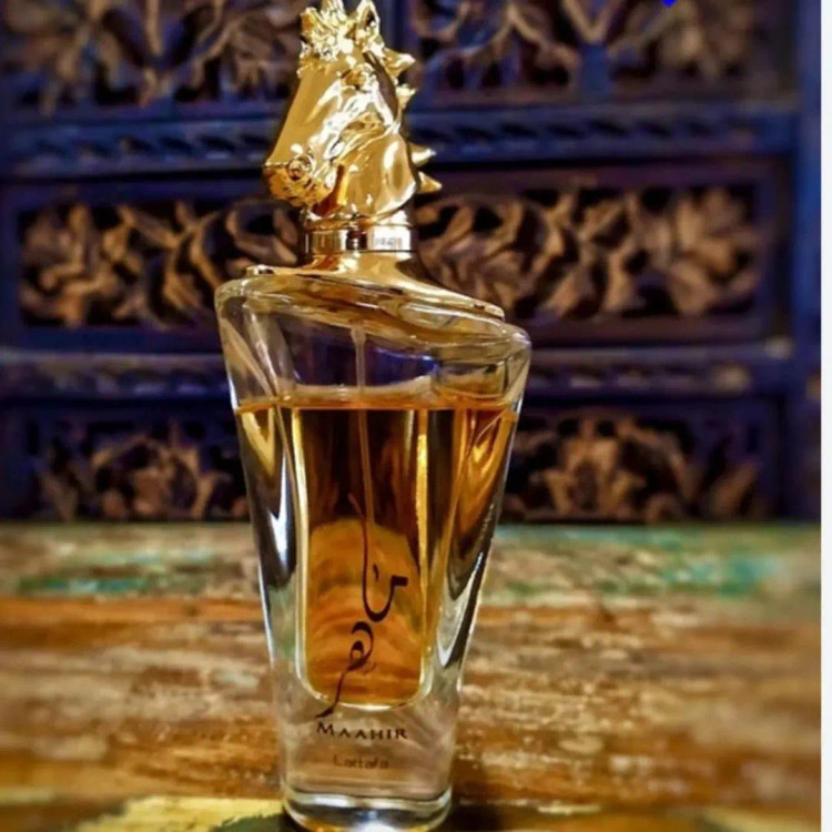 عطر ادکلن عربی ماهر زنانه ماهر طلایی لطافه اصل