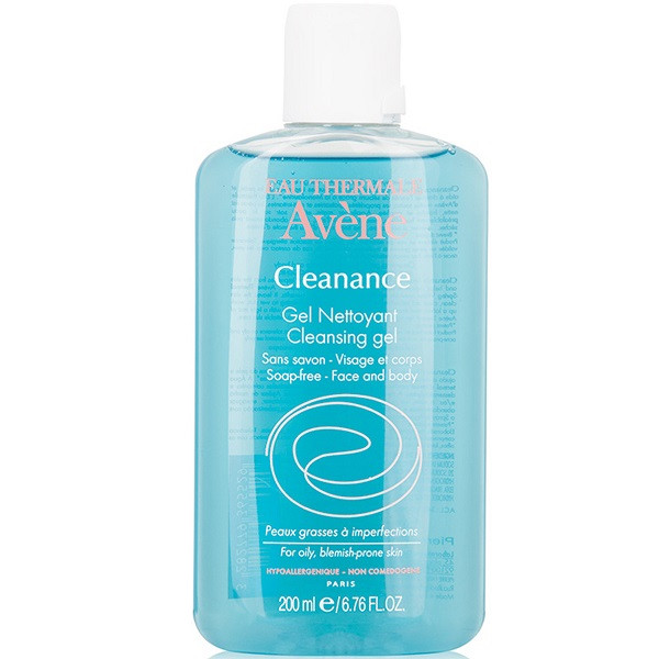 ژل شستشوی صورت و بدن اون Avene مدل Cleanance بدون صابون، پوست چرب حجم 200 اصل