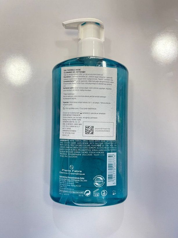 ژل شستشوی صورت و بدن اون Avene مدل Cleanance بدون صابون، پوست چرب حجم 400 اصل