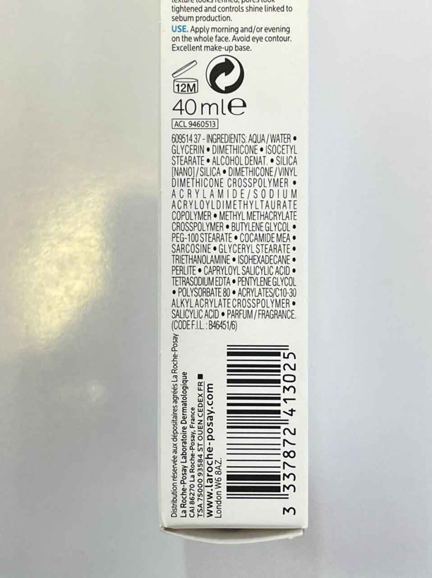 کرم مرطوب کننده پوست چرب LA ROCHE POSAY مدل افکلار مات EFFACLAR MAT حجم 40 میل اصل