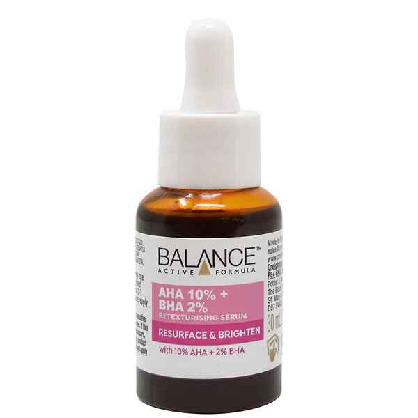 سرم پیلینگ و لایه بردار AHA10% و BHA2% بالانس حجم 30 میل اصل