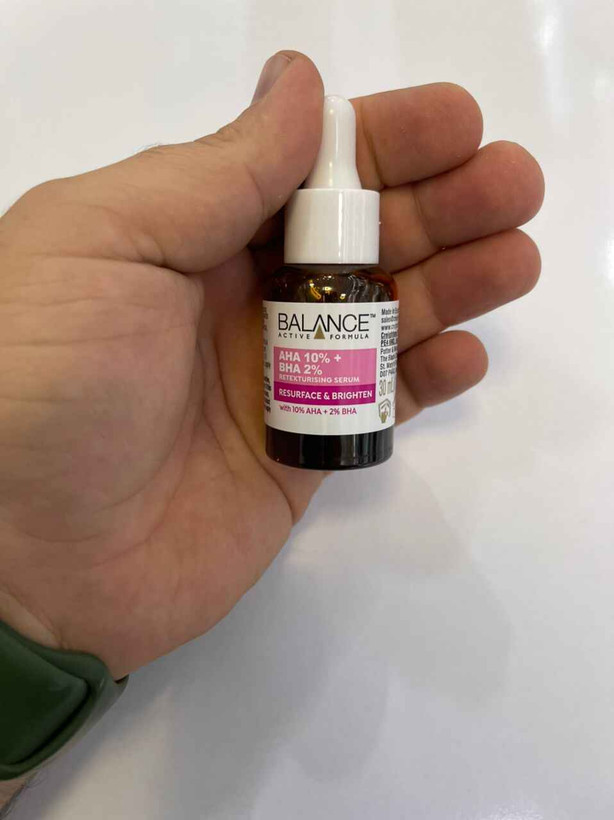 سرم پیلینگ و لایه بردار AHA10% و BHA2% بالانس حجم 30 میل اصل