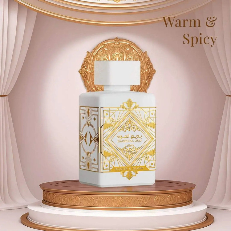 عطر ادکلن بدیع العود هانر اند گلوری سفید لطافه ۱۰۰ میل اصل