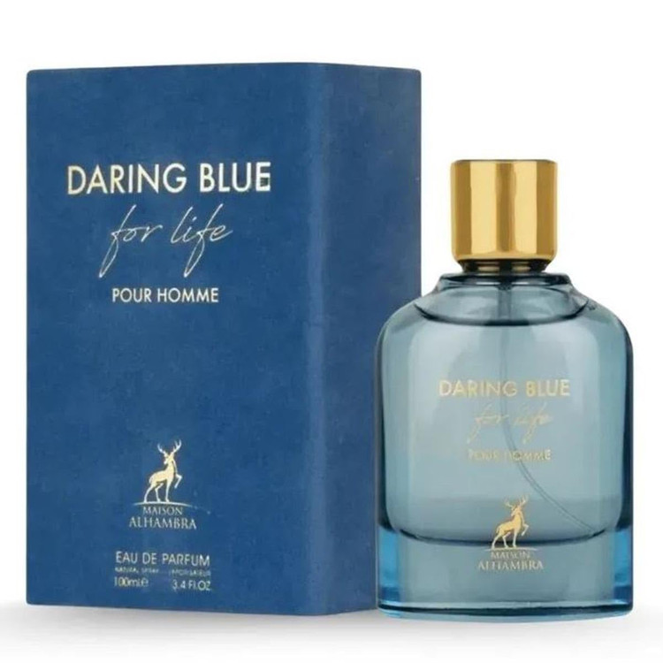 عطر ادکلن دارینگ بلو فور لایف پور هوم الحمبرا دلچه گابانا لایت بلو فور اور ۱۰۰ میل اصل
