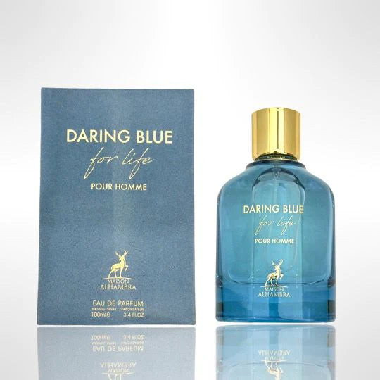 عطر ادکلن دارینگ بلو فور لایف پور هوم الحمبرا دلچه گابانا لایت بلو فور اور ۱۰۰ میل اصل