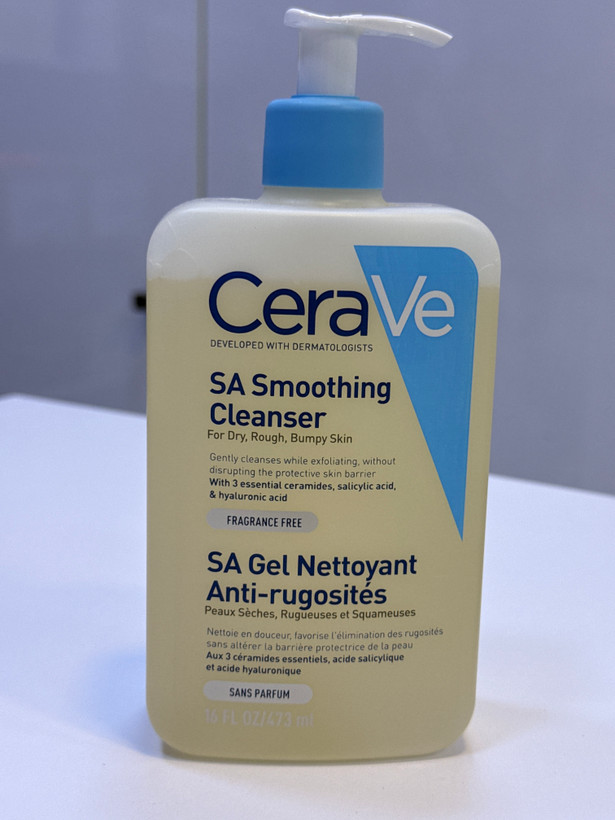 ژل شسستشو سراوی CeraVe مدل SA Smoothing حجم 473 میل اصل | صاف و نرم کننده پوست زبر و خشک