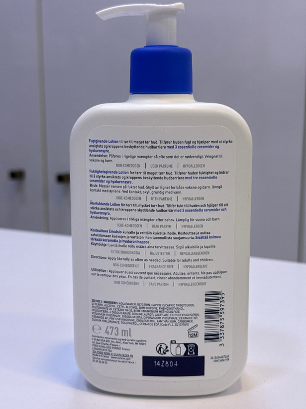لوسیون کرم مرطوب کننده صورت و بدن سراوی Cerave حجم 473 میل اصل