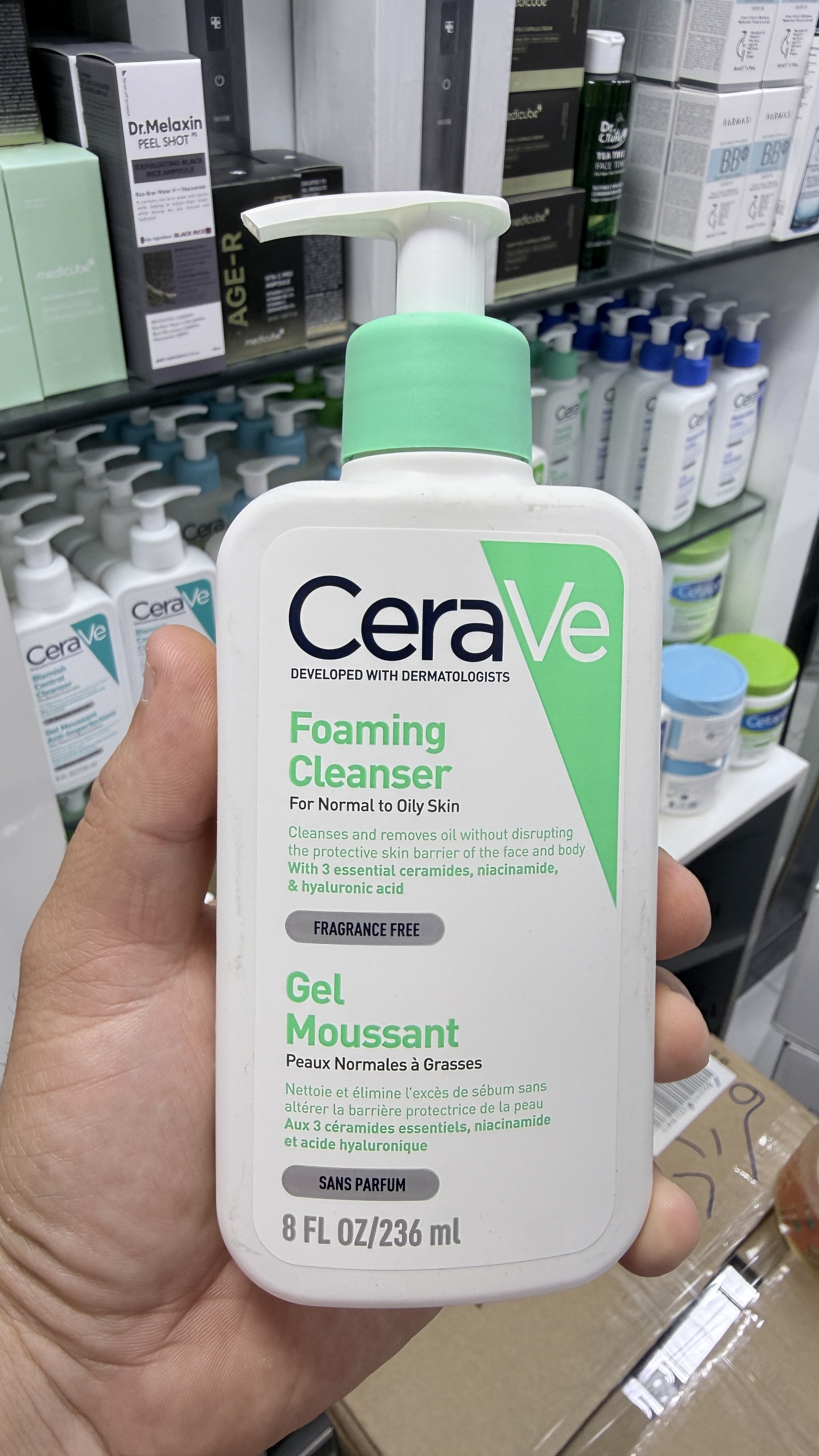 فوم شوینده سراوی Cerave پوست نرمال تا چرب اصل ۲۳۶ میل