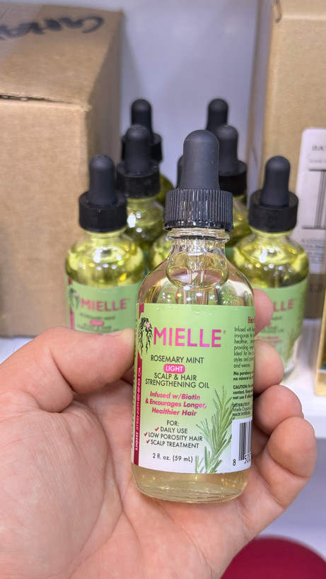 روغن ضد ریزش مو رزماری و نعناع میله MIELLE حجم 59 میل اصل