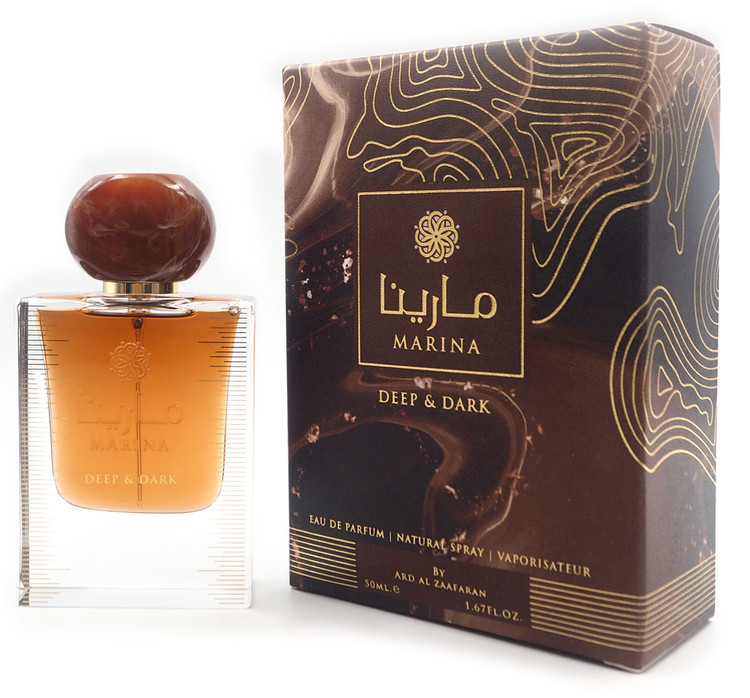 ادکلن مارینا دیپ اند دارک قهوه ای ارض الزعفران ۵۰ میل اصل