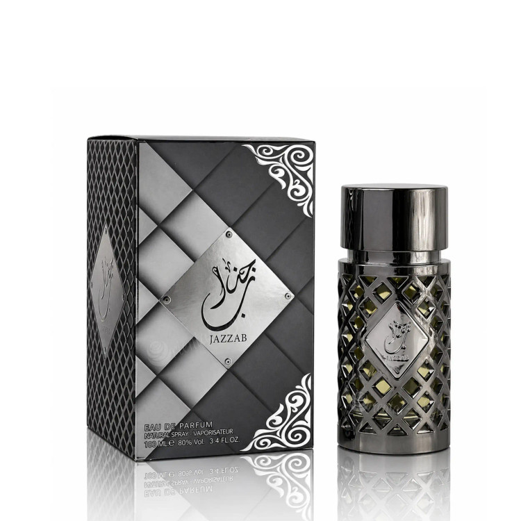 ادکلن جذاب نقره ای Jazzab Silver ارض الزعفران 100 میل اصل