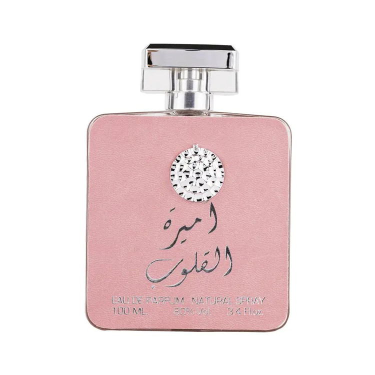 ادکلن عربی امیرة القلوب صورتی ارض الزعفران حجم ۱۰۰میل اصل